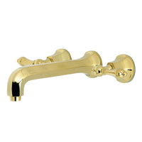 Thumbnail for Kingston Brass KS4022AL Metropolitan 2-Handle Wall Mount Tub Faucet, Polished Brass - BNGBath