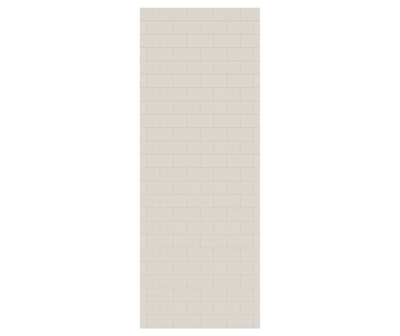 MTMK-9638-1 38 x 96 Swanstone Metro Subway Tile Glue up Bathtub and Shower Single Wall Panel  - BNGBath