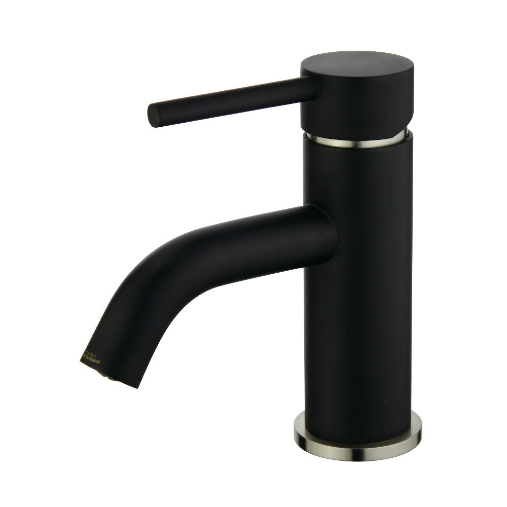 Fauceture LS8229DL Concord Single-Handle Bathroom Faucet with Push Pop-Up, Matte Black/Brushed Nickel - BNGBath