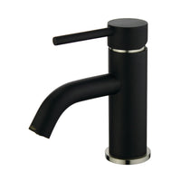 Thumbnail for Fauceture LS8229DL Concord Single-Handle Bathroom Faucet with Push Pop-Up, Matte Black/Brushed Nickel - BNGBath