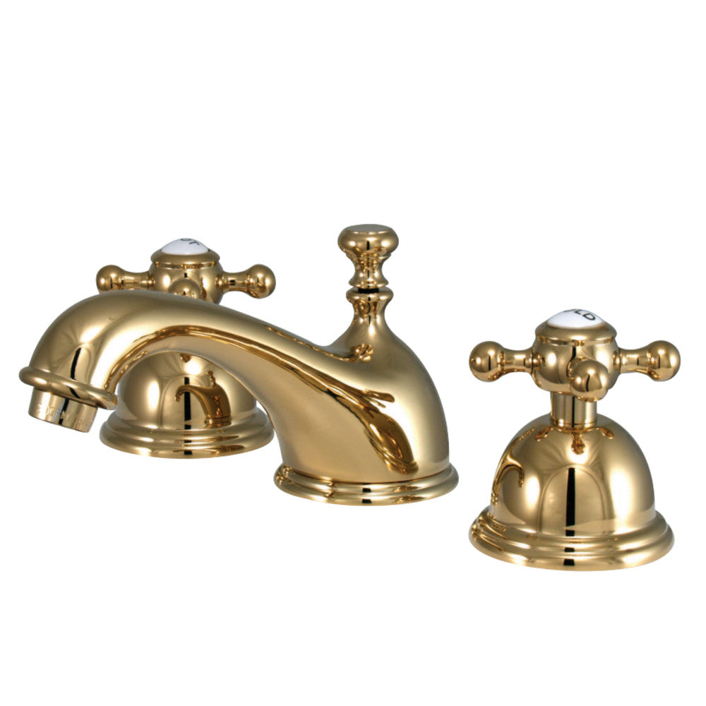 Kingston Brass KS3962BX 8 in. Widespread Bathroom Faucet, Polished Brass - BNGBath