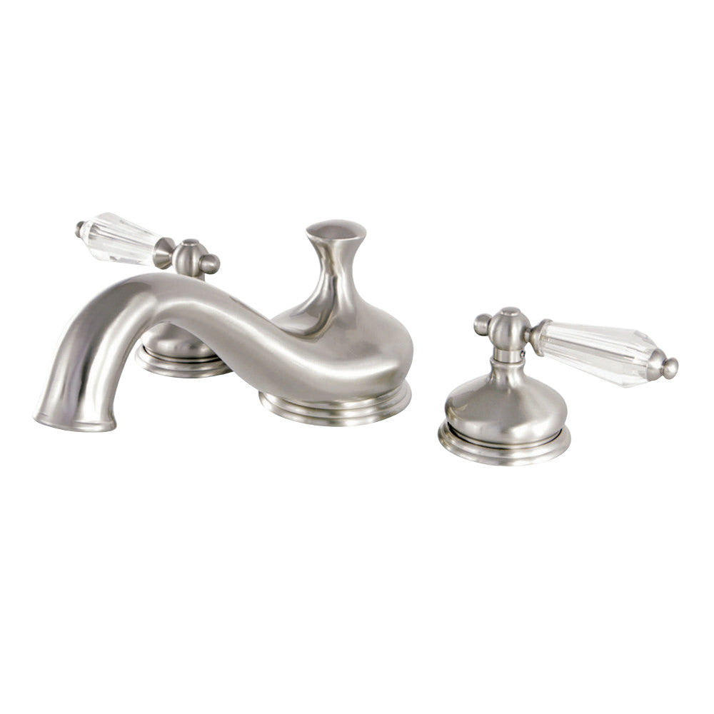Kingston Brass KS3338WLL Wilshire Roman Tub Faucet, Brushed Nickel - BNGBath