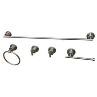 Thumbnail for Kingston Brass BAH8212478SN Concord 5-Piece Bathroom Accessory Set, Brushed Nickel - BNGBath