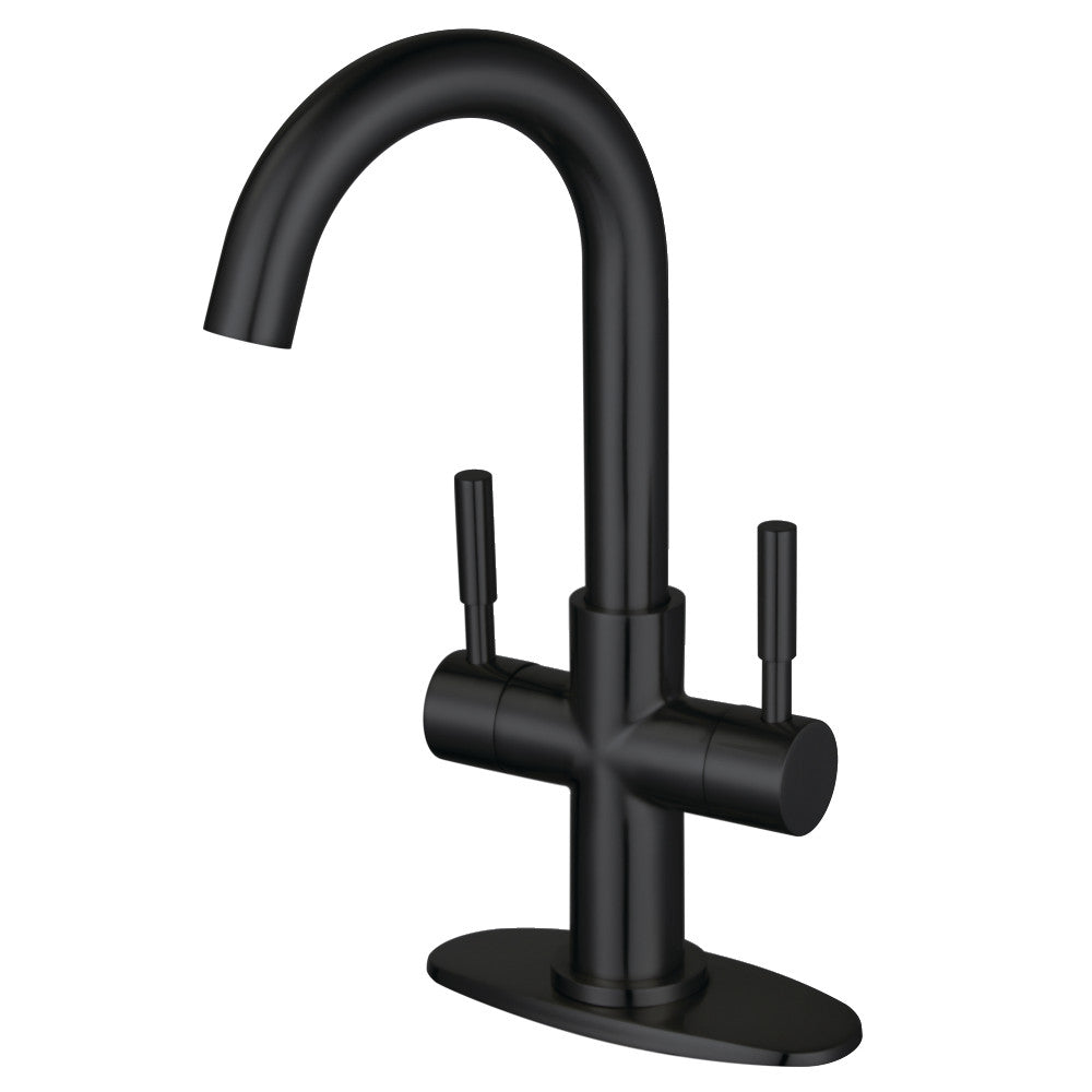 Kingston Brass LS8550DL Concord Two-Handle Bar Faucet, Matte Black - BNGBath