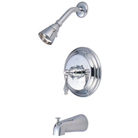 Thumbnail for Kingston Brass GKB3631AL Water Saving Restoration Tub and Shower Faucet with Lever Handles, Polished Chrome - BNGBath