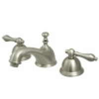 Thumbnail for Kingston Brass CC31L8 8 to 16 in. Widespread Bathroom Faucet, Brushed Nickel - BNGBath