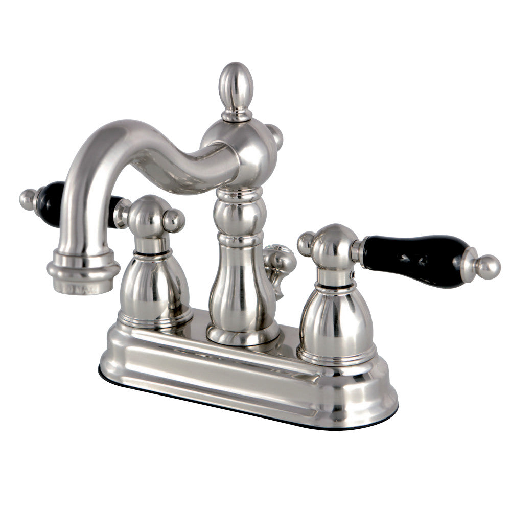 Kingston Brass KS1608PKL 4 in. Centerset Bathroom Faucet, Brushed Nickel - BNGBath
