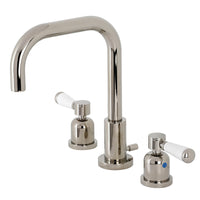 Thumbnail for Kingston Brass FSC8939DPL Paris Widespread Bathroom Faucet with Brass Pop-Up, Polished Nickel - BNGBath