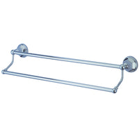 Thumbnail for Kingston Brass BA481318C Metropolitan 18-Inch Dual Towel Bar, Polished Chrome - BNGBath