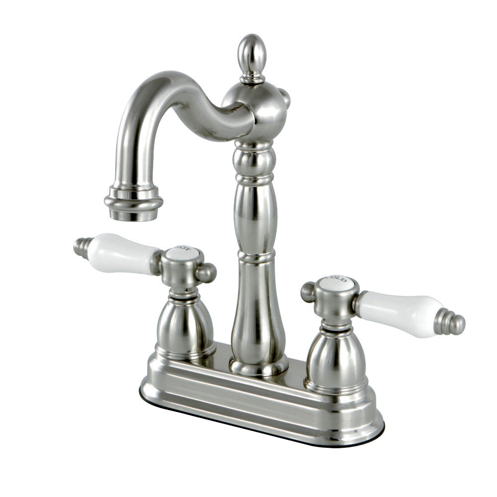 Kingston Brass KB1498BPL Bel-Air Two-Handle Bar Faucet, Brushed Nickel - BNGBath