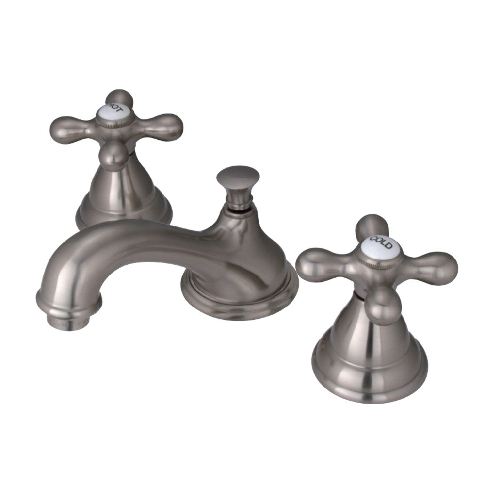 Kingston Brass KS5568AX 8 in. Widespread Bathroom Faucet, Brushed Nickel - BNGBath