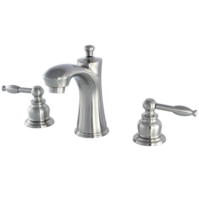 Kingston Brass KB7968KL 8 in. Widespread Bathroom Faucet, Brushed Nickel - BNGBath