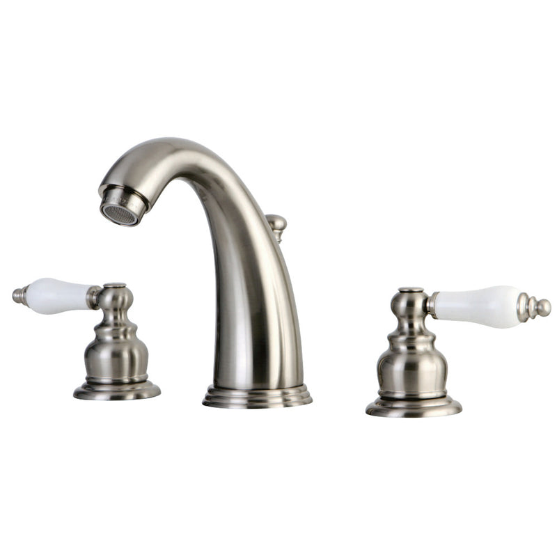 Kingston Brass GKB988PL Widespread Bathroom Faucet, Brushed Nickel - BNGBath