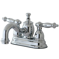 Thumbnail for Kingston Brass KS7101TL 4 in. Centerset Bathroom Faucet, Polished Chrome - BNGBath