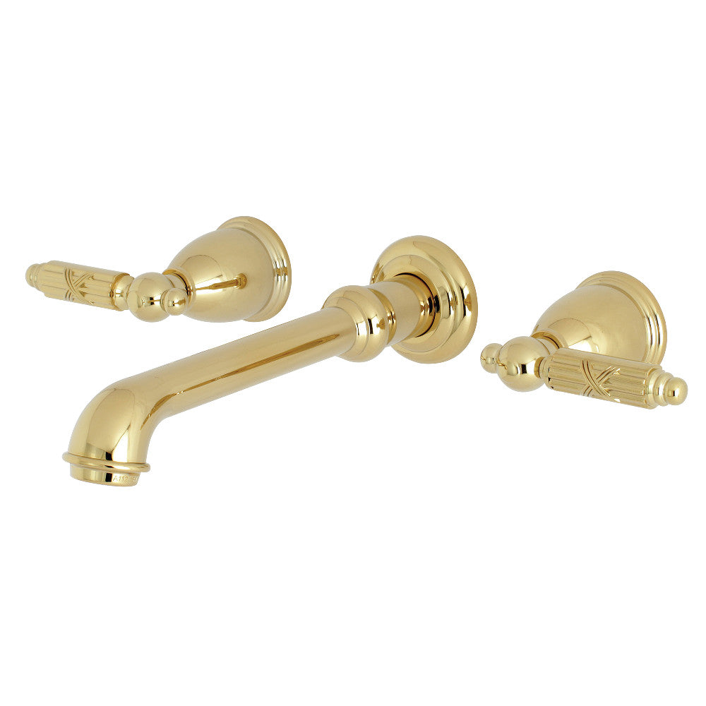 Kingston Brass KS7122GL 8-Inch Center Wall Mount Bathroom Faucet, Polished Brass - BNGBath