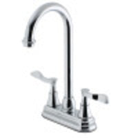 Thumbnail for Kingston Brass KS2461CFL 4-Inch Centerset Bar Faucet, Polished Chrome - BNGBath