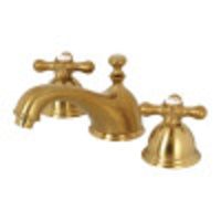 Thumbnail for Kingston Brass KS3967AX 8 in. Widespread Bathroom Faucet, Brushed Brass - BNGBath
