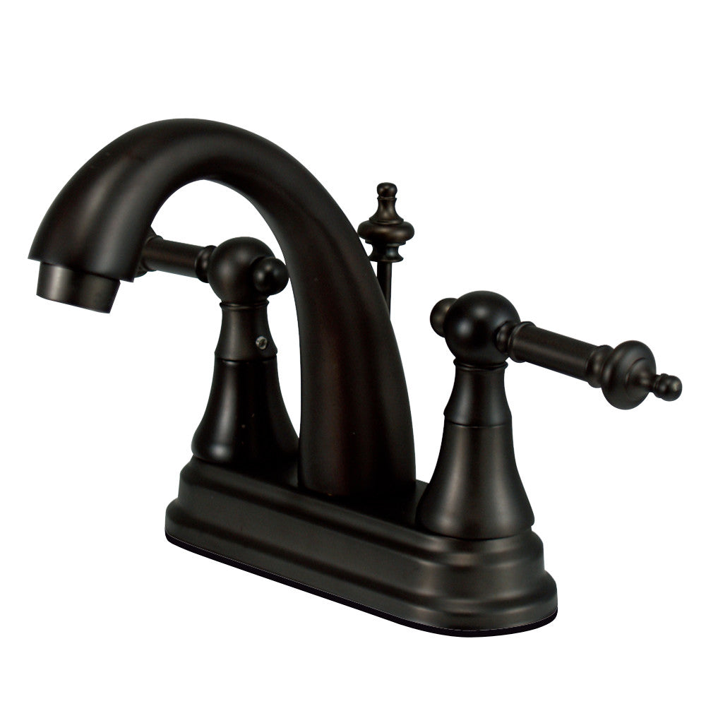 Kingston Brass KS7615TL 4 in. Centerset Bathroom Faucet, Oil Rubbed Bronze - BNGBath