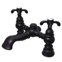 Thumbnail for Kingston Brass CC1134T5 Vintage 7-Inch Deck Mount Tub Faucet, Oil Rubbed Bronze - BNGBath