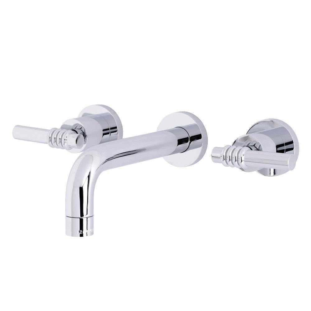 Kingston Brass KS8121ML Milano 2-Handle 8 in. Wall Mount Bathroom Faucet, Polished Chrome - BNGBath