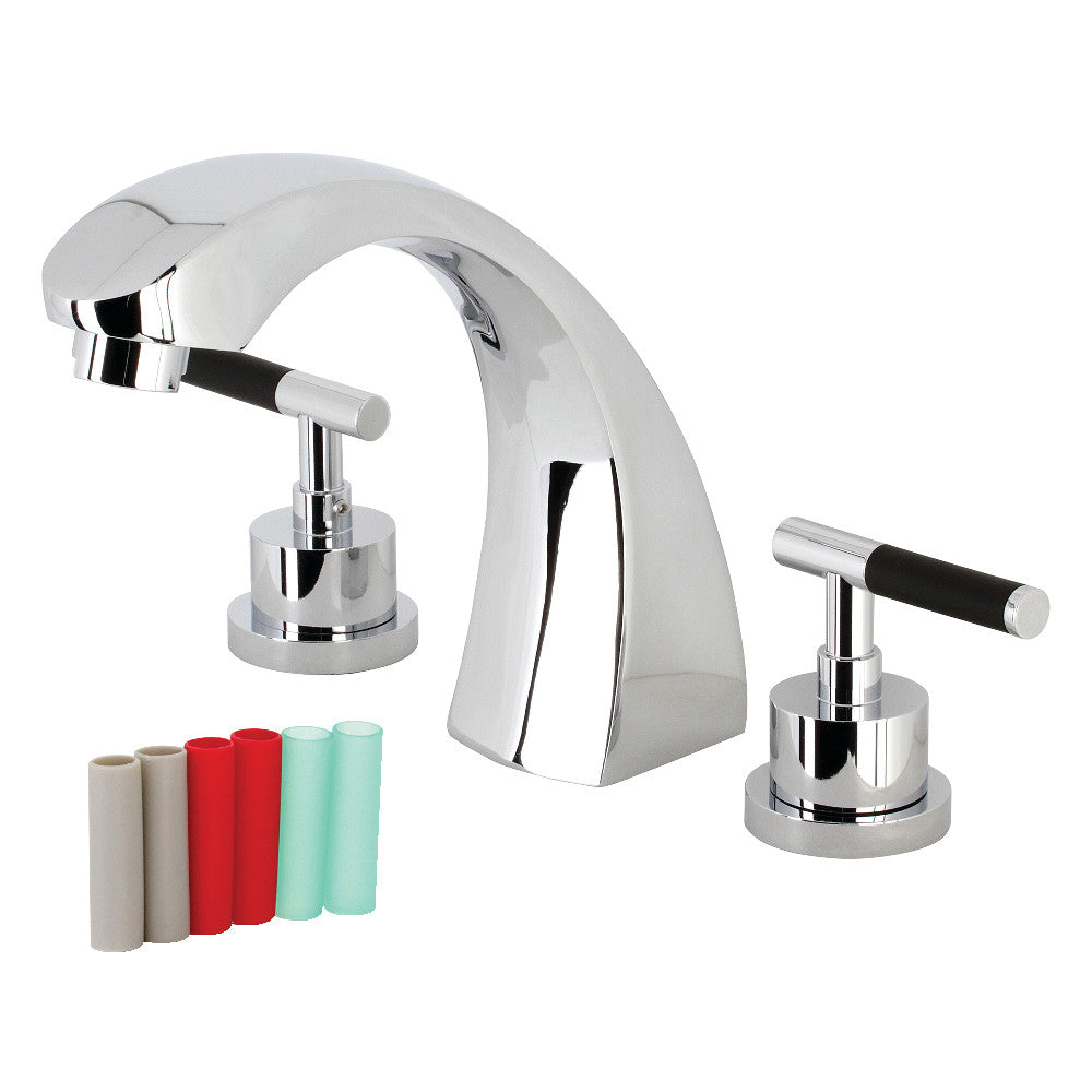 Kingston Brass KS4361CKL Kaiser Two-Handle Roman Tub Faucet, Polished Chrome - BNGBath