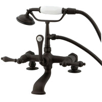 Thumbnail for Kingston Brass CC203T5 Vintage 7-Inch Deck Mount Tub Faucet, Oil Rubbed Bronze - BNGBath