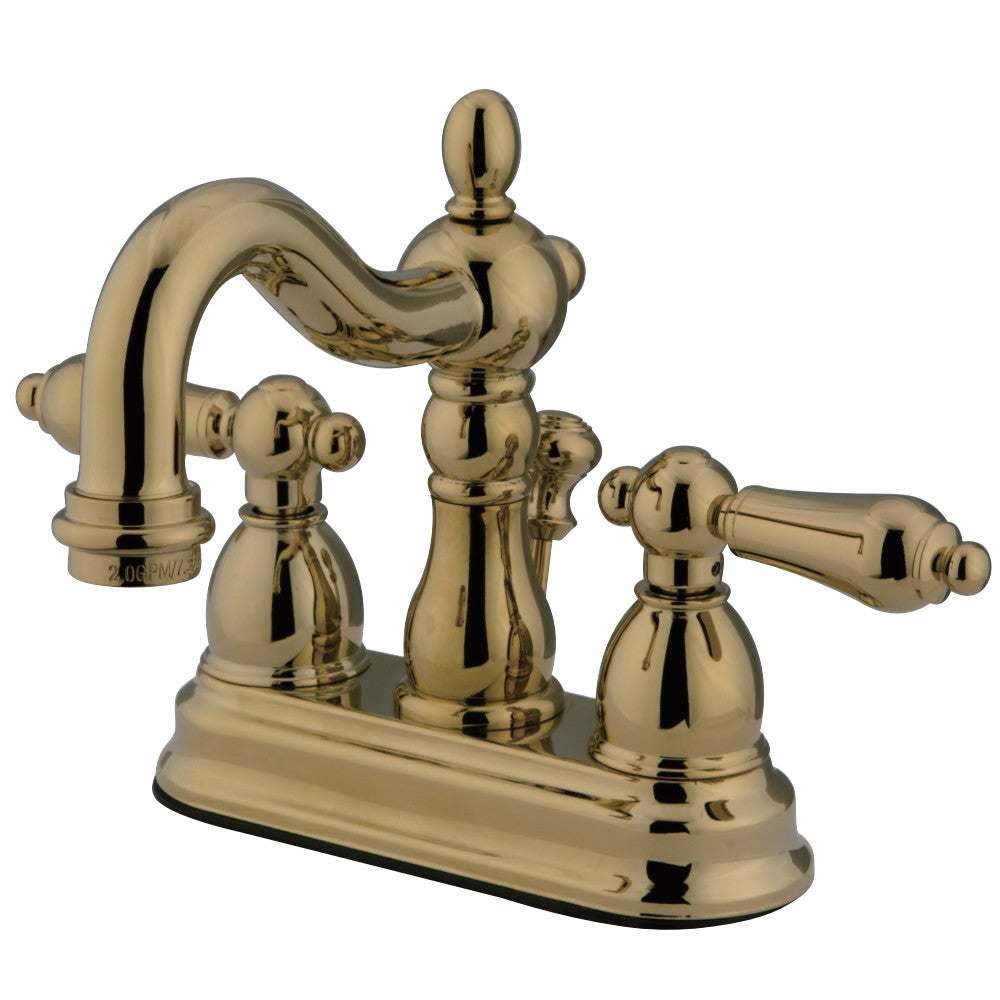 Kingston Brass KS1602AL 4 in. Centerset Bathroom Faucet, Polished Brass - BNGBath