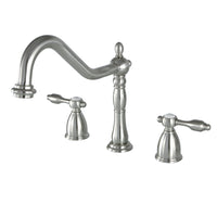 Thumbnail for Kingston Brass KB1798TALLS Widespread Kitchen Faucet, Brushed Nickel - BNGBath