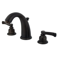 Thumbnail for Kingston Brass KB985FL Widespread Bathroom Faucet, Oil Rubbed Bronze - BNGBath