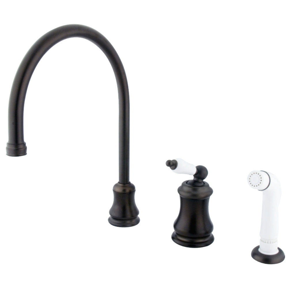 Kingston Brass KS3815PL Widespread Kitchen Faucet, Oil Rubbed Bronze - BNGBath