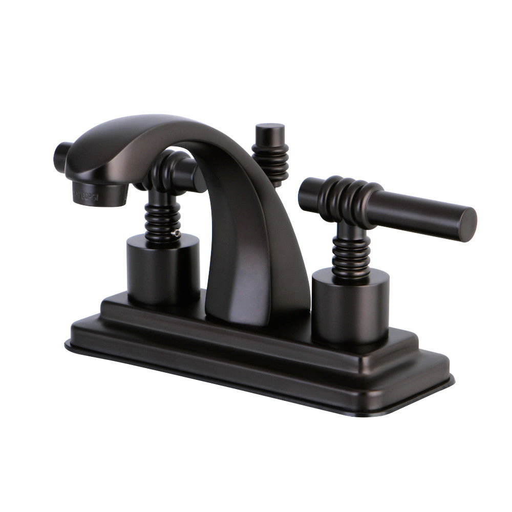 Kingston Brass KS4645ML 4 in. Centerset Bathroom Faucet, Oil Rubbed Bronze - BNGBath