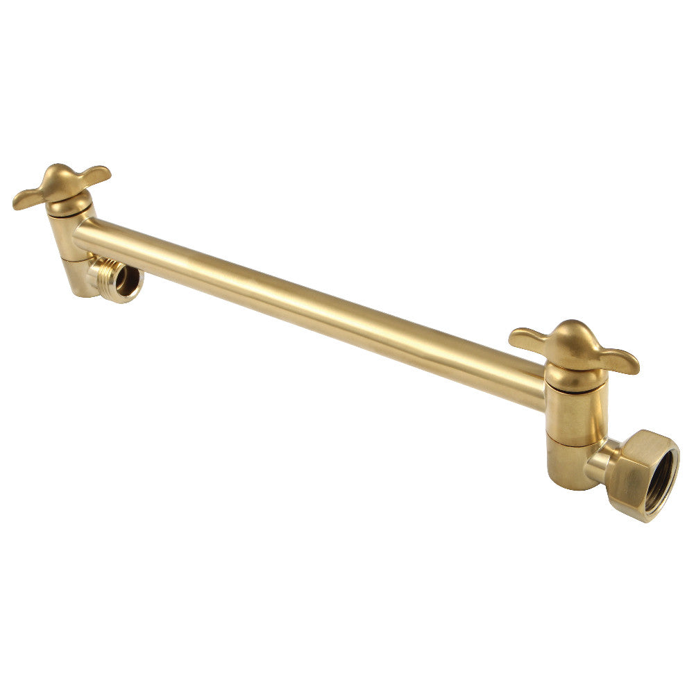 Kingston Brass K153A7 10" Adjustable High-Low Shower Arm, Brushed Brass - BNGBath
