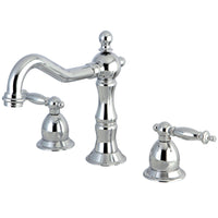Thumbnail for Kingston Brass KS1971TL 8 in. Widespread Bathroom Faucet, Polished Chrome - BNGBath