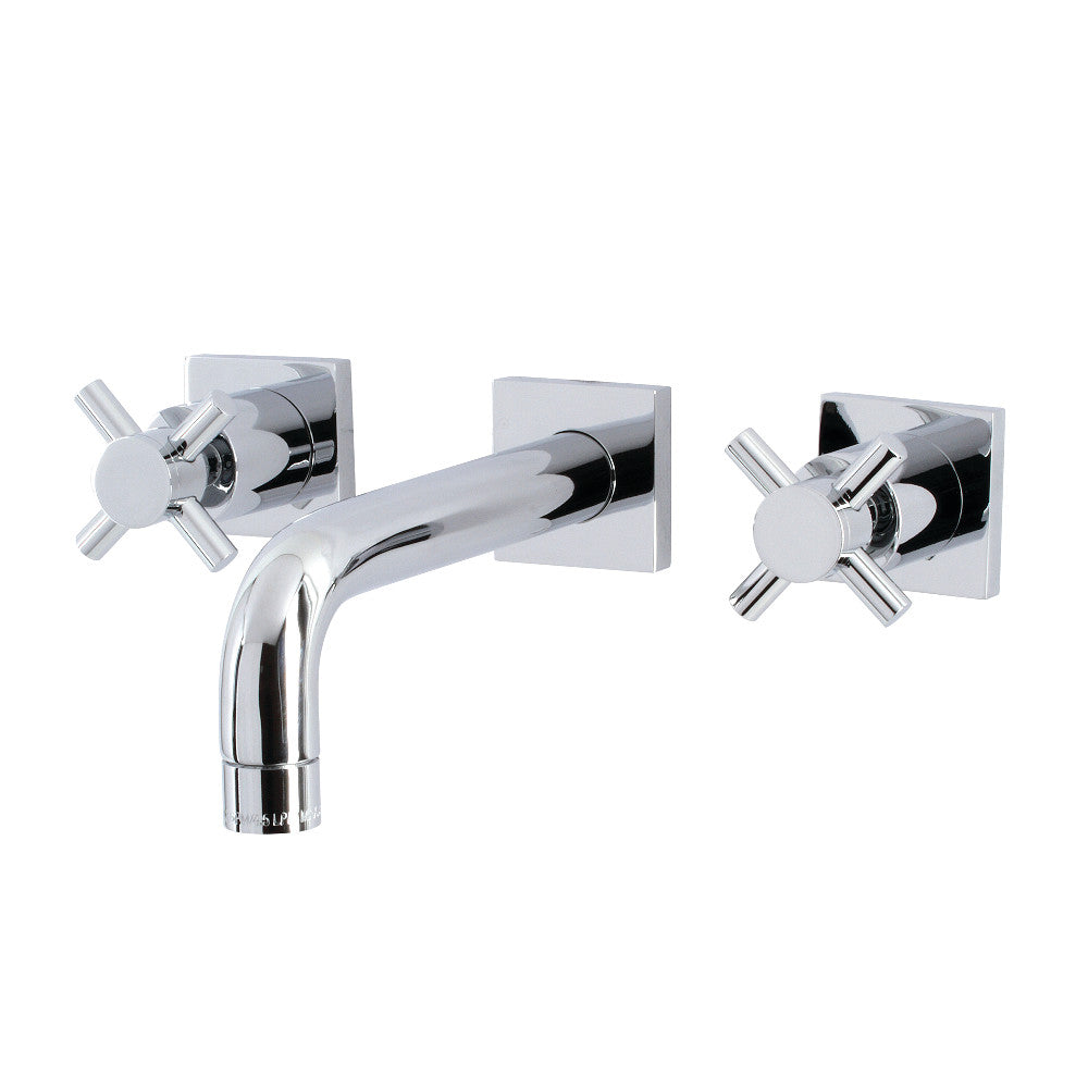 Kingston Brass KS6121DX Concord Two-Handle Wall Mount Bathroom Faucet, Polished Chrome - BNGBath
