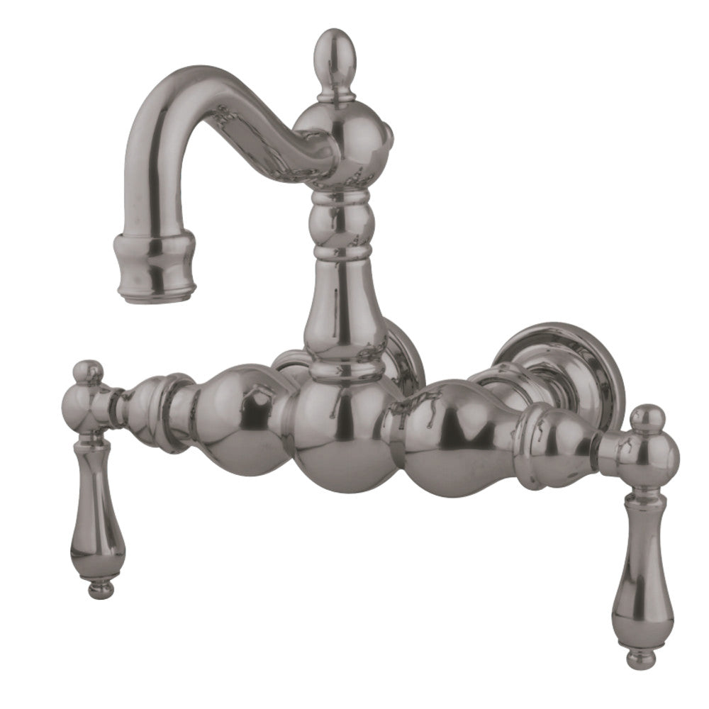 Kingston Brass CC1001T8 Vintage 3-3/8-Inch Wall Mount Tub Faucet, Brushed Nickel - BNGBath