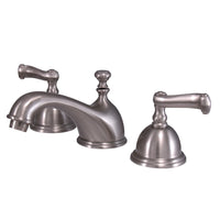 Thumbnail for Kingston Brass KS3968FL 8 in. Widespread Bathroom Faucet, Brushed Nickel - BNGBath