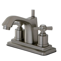 Thumbnail for Kingston Brass KS8648ZX 4 in. Centerset Bathroom Faucet, Brushed Nickel - BNGBath