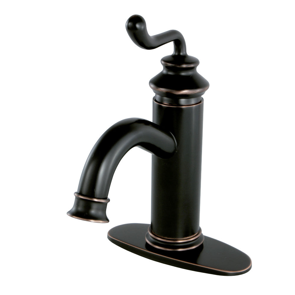 Fauceture LS5416RL Royale Single-Handle Monoblock Bathroom Faucet, Naples Bronze - BNGBath