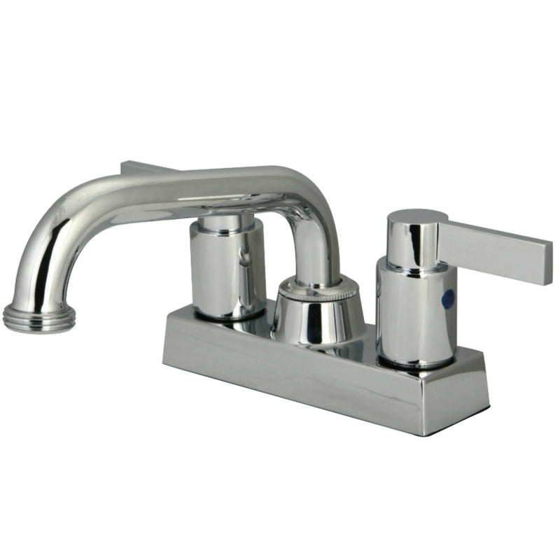 Kingston Brass KB2471NDL Two Handle 4" Centerset Laundry Faucet, Polished Chrome - BNGBath