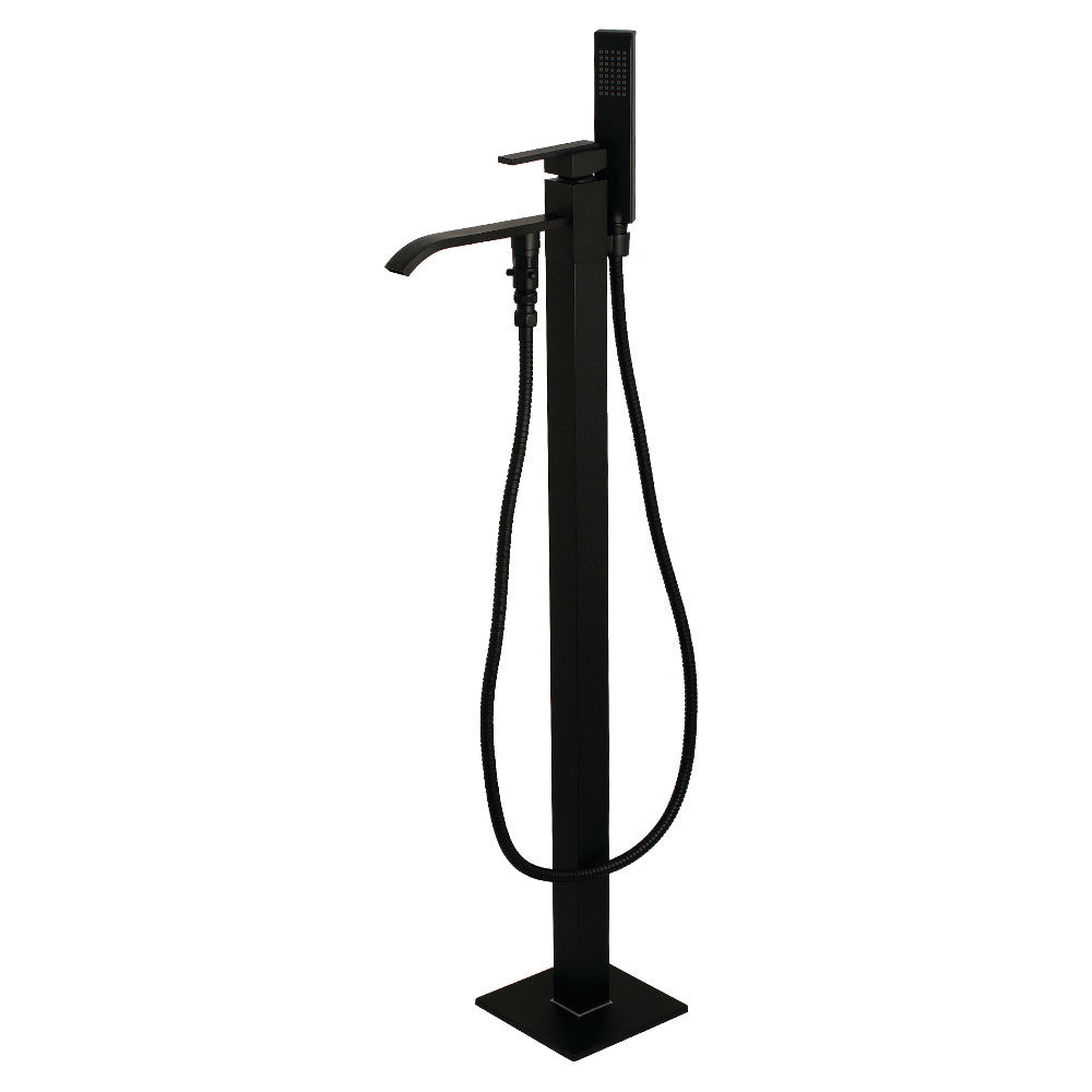 Kingston Brass KS4130QLL Executive Freestanding Tub Faucet with Hand Shower, Matte Black - BNGBath