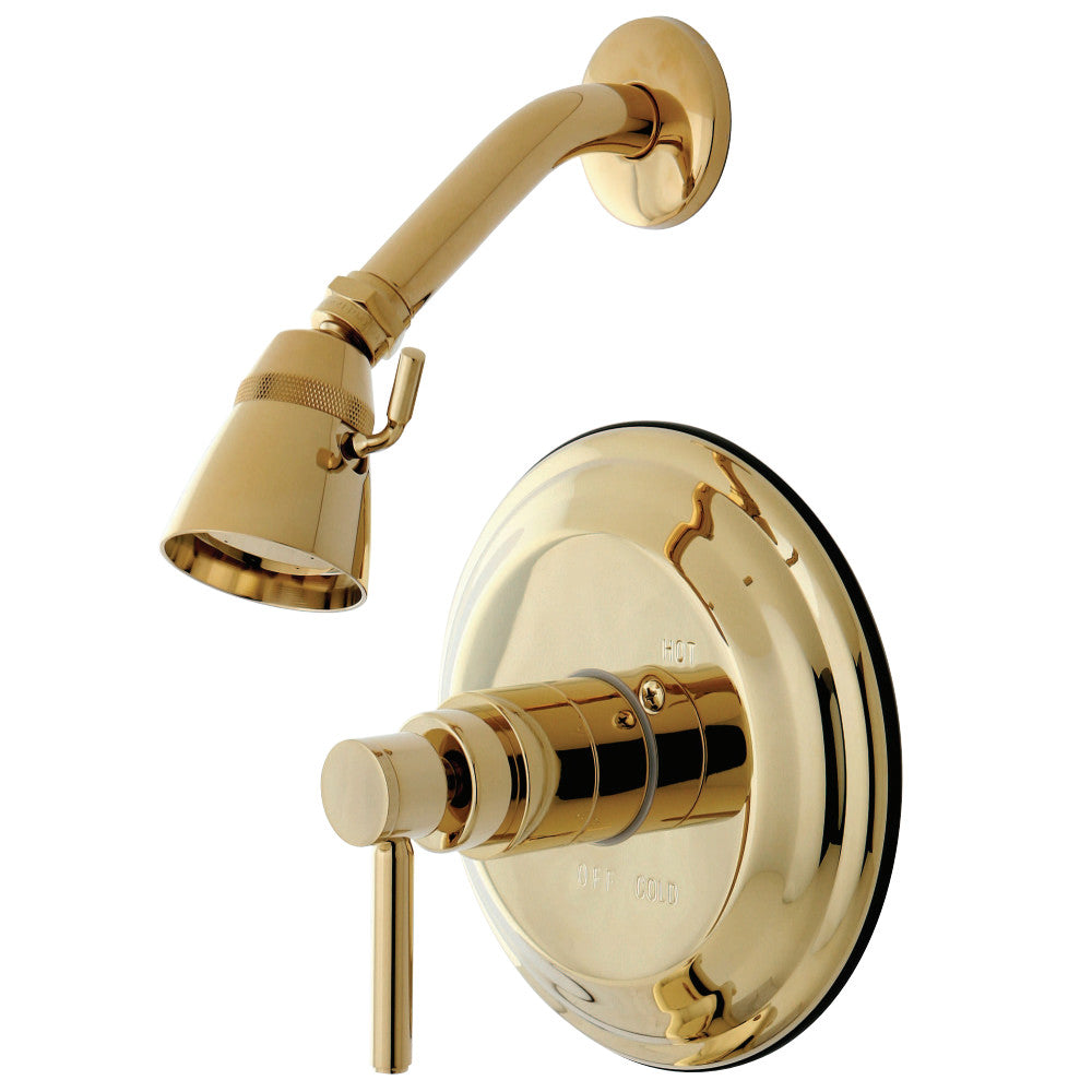 Kingston Brass KB2632DLSO Concord Shower Faucet, Polished Brass - BNGBath