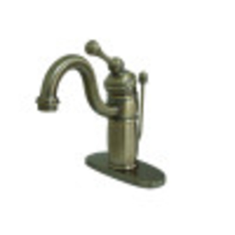 Kingston Brass KB1403BL Victorian Single-Handle Bathroom Faucet with Pop-Up Drain, Antique Brass - BNGBath