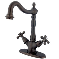 Thumbnail for Kingston Brass KS1495AX Vessel Sink Faucet, Oil Rubbed Bronze - BNGBath