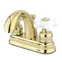 Thumbnail for Kingston Brass GKB5612PX 4 in. Centerset Bathroom Faucet, Polished Brass - BNGBath