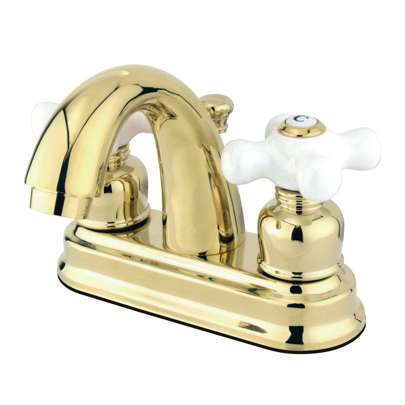 Kingston Brass GKB5612PX 4 in. Centerset Bathroom Faucet, Polished Brass - BNGBath