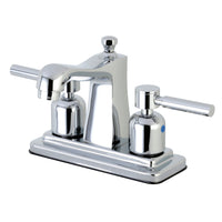 Thumbnail for Kingston Brass FB4641DL 4 in. Centerset Bathroom Faucet, Polished Chrome - BNGBath