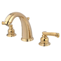 Thumbnail for Kingston Brass KB982FL Widespread Bathroom Faucet, Polished Brass - BNGBath