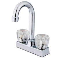 Thumbnail for Kingston Brass GKB461 Water Saving Supreme Centerset Bar Faucet, Polished Chrome - BNGBath