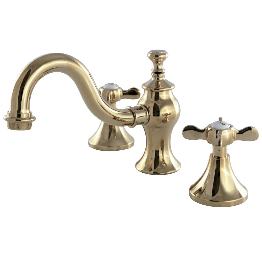 Kingston Brass KC7162BEX 8 in. Widespread Bathroom Faucet, Polished Brass - BNGBath