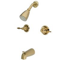 Thumbnail for Kingston Brass KB242KL Tub and Shower Faucet, Polished Brass - BNGBath